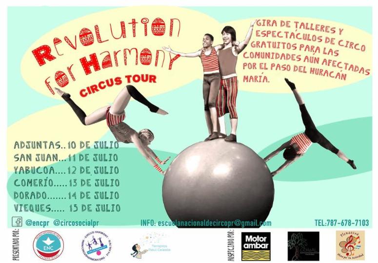 Revolution Circus for Harmony poster courtesy of Circus Harmony Revolution Circus for Harmony poster courtesy of Circus Harmony